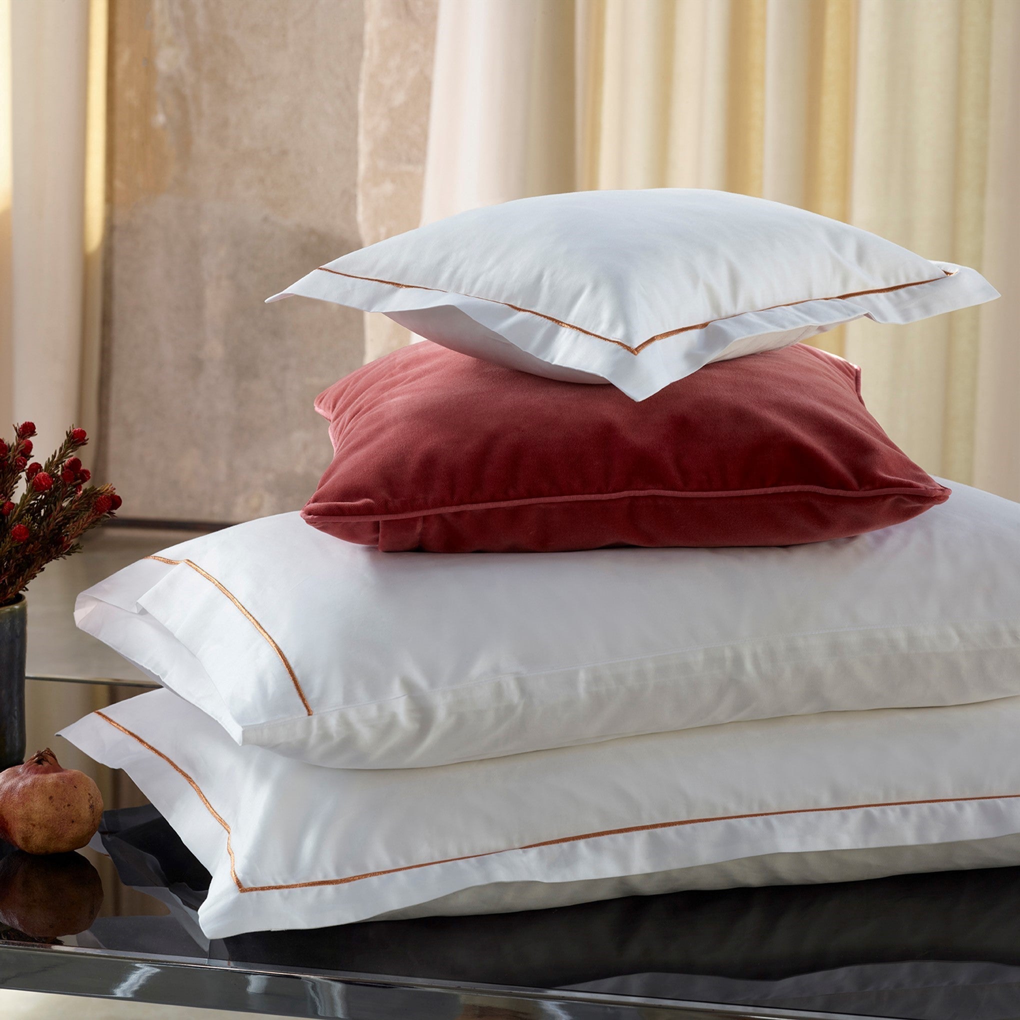 Par de Fundas de Almohada con Solapas Dália