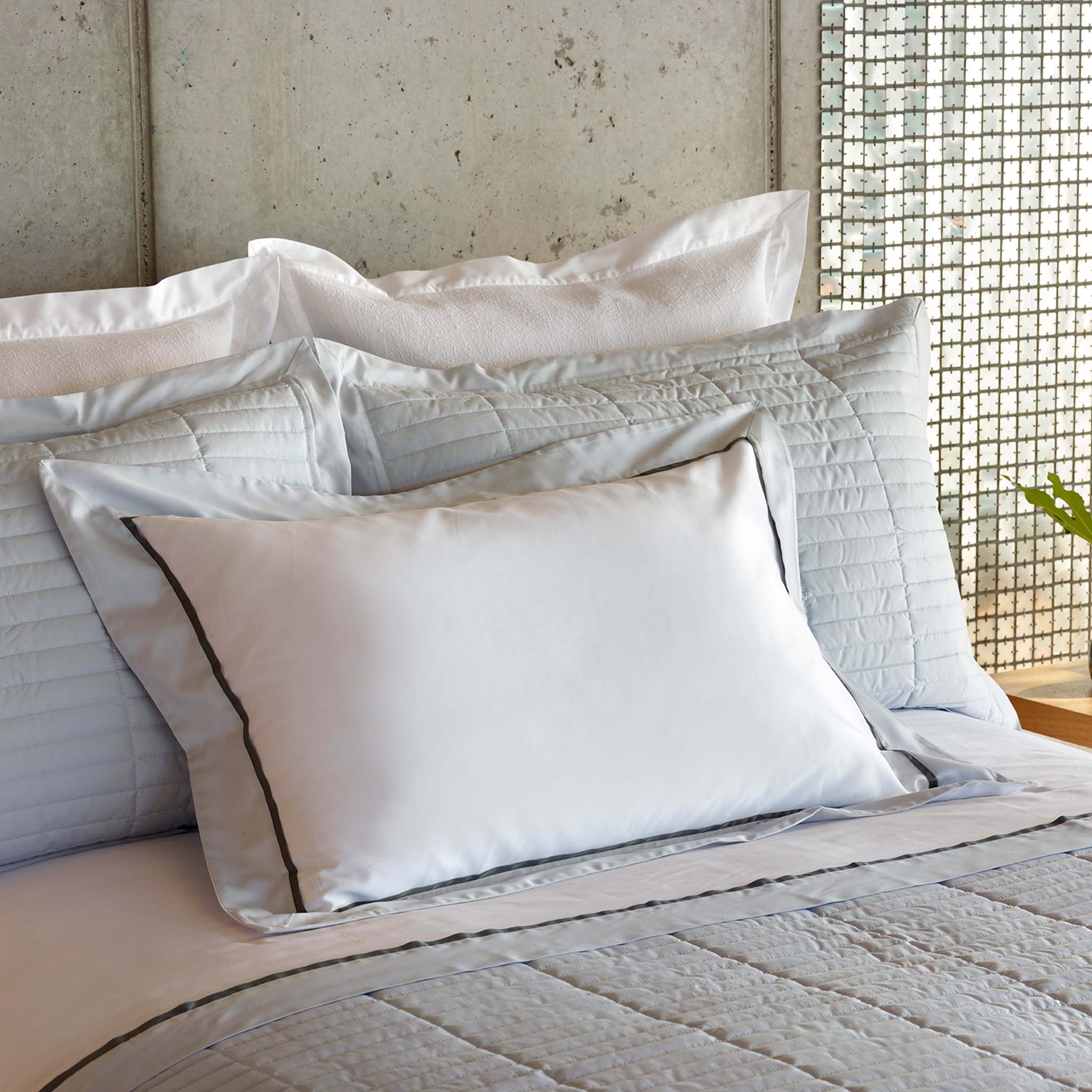 Fresco Quilted Pillowcase with Flanges